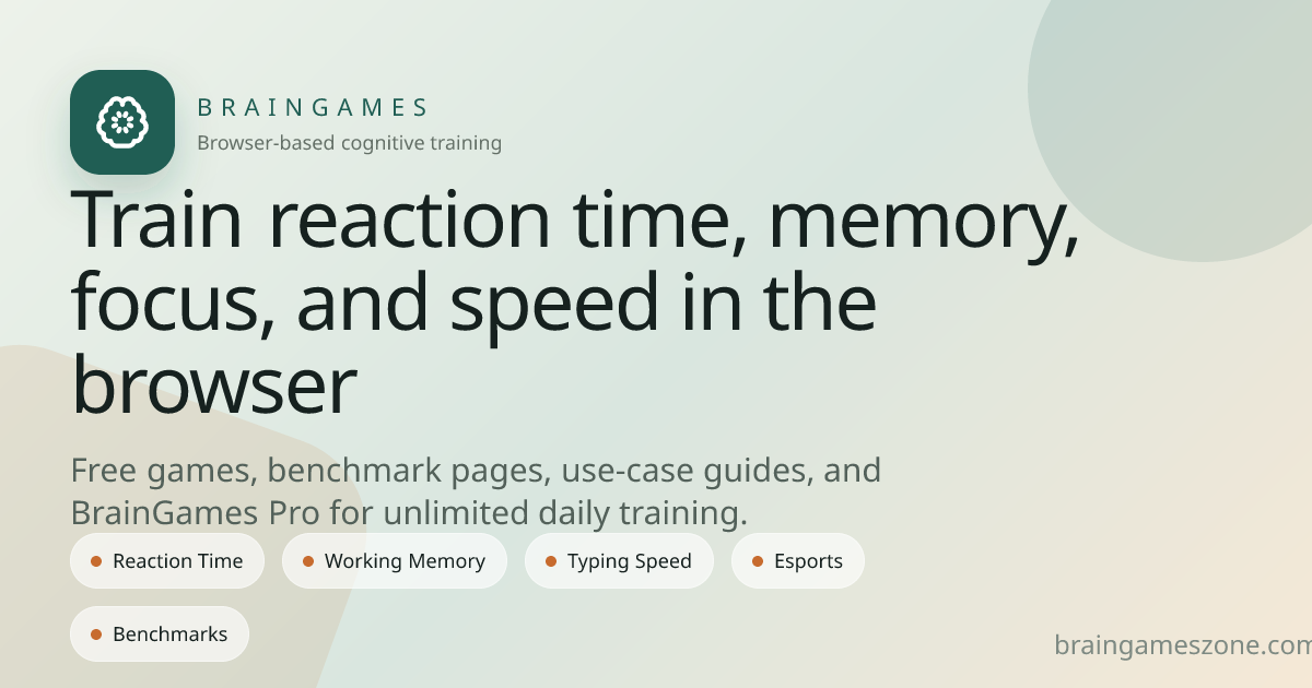 Brain Training for Gamers: Build Tournament-Ready Cognition